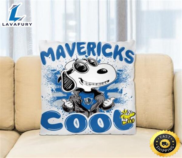 NBA Basketball Dallas Mavericks Cool Snoopy Pillow Square Pillow