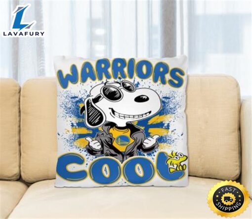 NBA Basketball Golden State Warriors Cool Snoopy Pillow Square Pillow