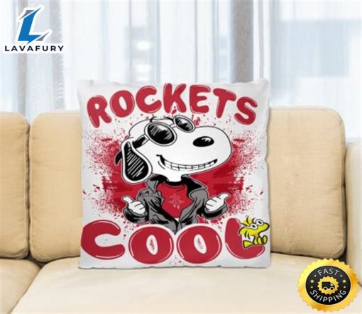 NBA Basketball Houston Rockets Cool Snoopy Pillow Square Pillow