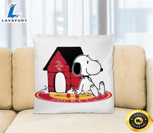 NBA Basketball Houston Rockets Snoopy The Peanuts Movie Pillow Square Pillow