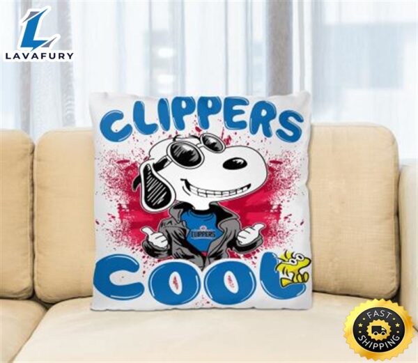NBA Basketball LA Clippers Cool Snoopy Pillow Square Pillow