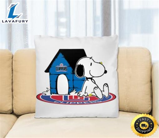 NBA Basketball LA Clippers Snoopy The Peanuts Movie Pillow Square Pillow