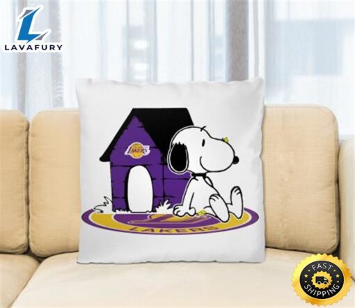 NBA Basketball Los Angeles Lakers Snoopy The Peanuts Movie Pillow Square Pillow