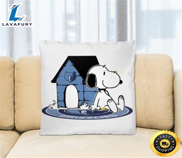 NBA Basketball Memphis Grizzlies Snoopy The Peanuts Movie Pillow Square Pillow