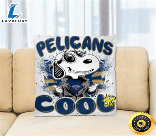 NBA Basketball New Orleans Pelicans Cool Snoopy Pillow Square Pillow