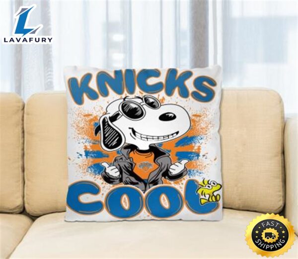 NBA Basketball New York Knicks Cool Snoopy Pillow Square Pillow