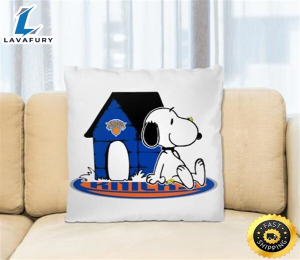NBA Basketball New York Knicks Snoopy The Peanuts Movie Pillow Square Pillow