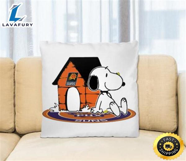 NBA Basketball Phoenix Suns Snoopy The Peanuts Movie Pillow Square Pillow