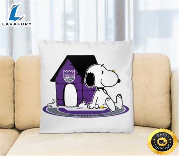 NBA Basketball Sacramento Kings Snoopy The Peanuts Movie Pillow Square Pillow