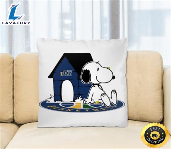 NBA Basketball Utah Jazz Snoopy The Peanuts Movie Pillow Square Pillow