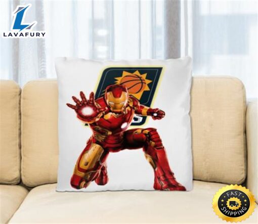 NBA Iron Man Marvel Comics Sports Basketball Phoenix Suns Square Pillow