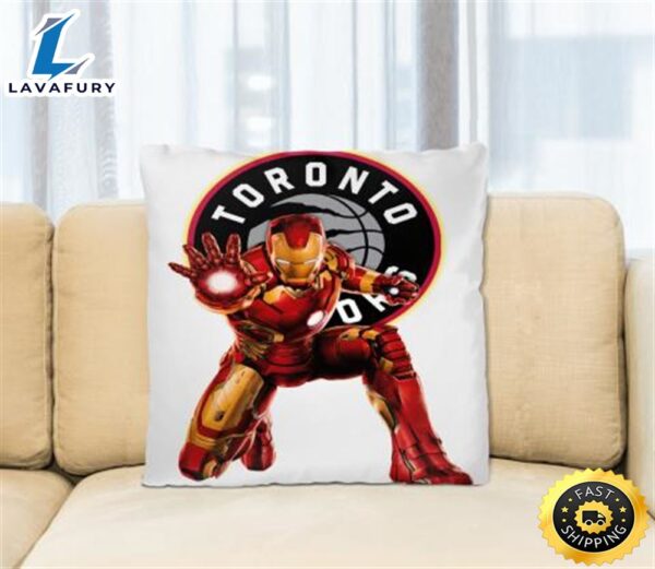 NBA Iron Man Marvel Comics Sports Basketball Toronto Raptors Square Pillow