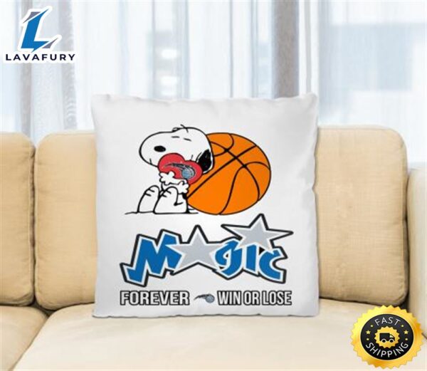 NBA The Peanuts Movie Snoopy Forever Win Or Lose Basketball Orlando Magic Pillow Square Pillow