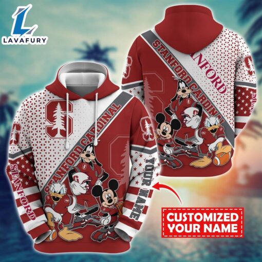 NCAA And Mickey Stanford Cardinal Character Cartoon Movie Custom Name Hoodie New Arrivals