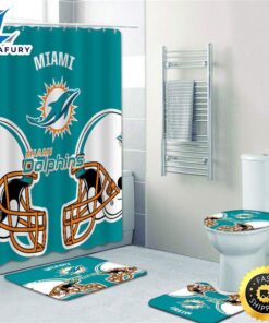 NFL 3d Miami Dolphins Bathroom…