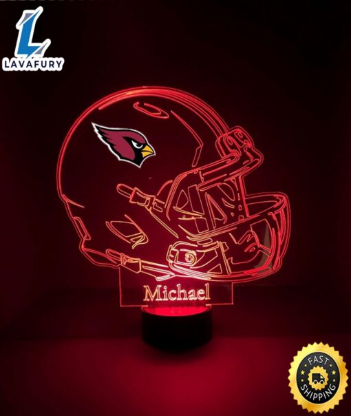 NFL Arizona Cardinals Light Up Modern Helmet Nfl Football Led Sports Fan Lamp