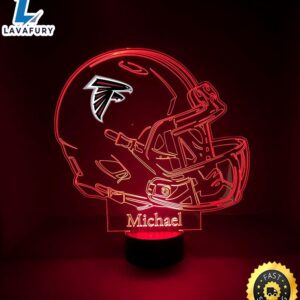 NFL Atlanta Falcons Light Up Modern Helmet Nfl Football Led Sports Fan Lamp