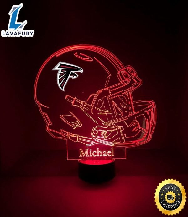NFL Atlanta Falcons Light Up Modern Helmet Nfl Football Led Sports Fan Lamp