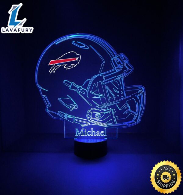 NFL Buffalo Bills Light Up Modern Helmet Nfl Football Led Sports Fan Lamp