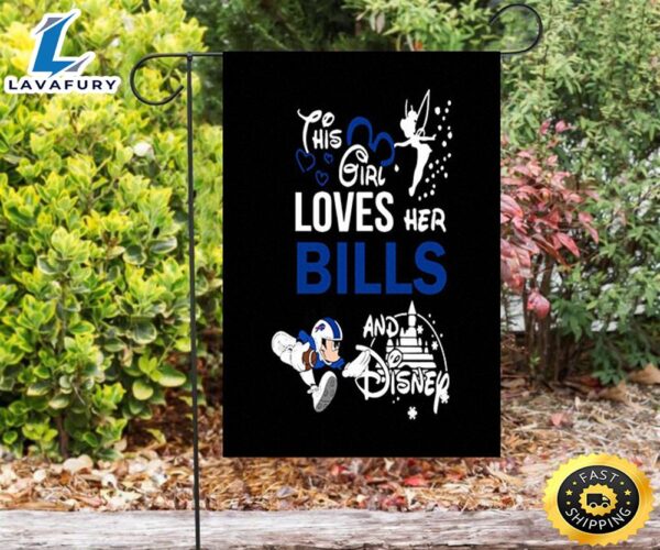 NFL Buffalo Bills Mickey Double Sided Printing Garden Flag