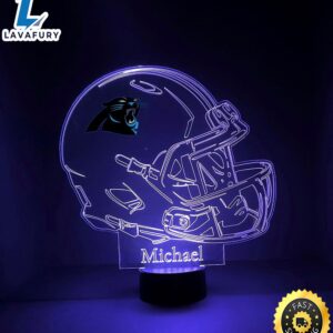 NFL Carolina Panthers Light Up Modern Helmet Nfl Football Led Sports Fan Lamp