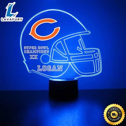 NFL Chicago Bears Football Led Sports Fan Lamp