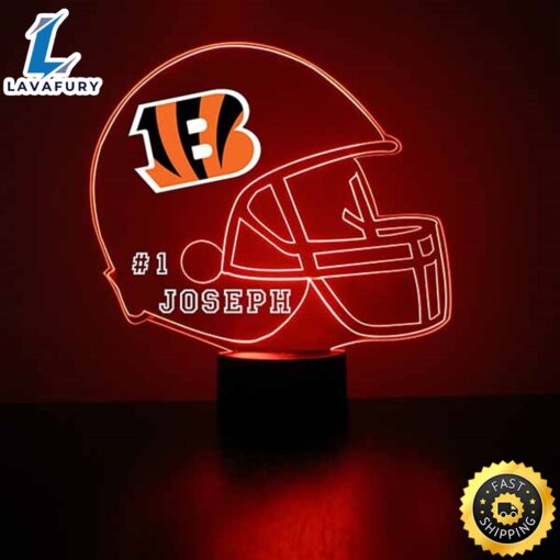 NFL Cincinnati Bengals Football Led Sports Fan Lamp_6736