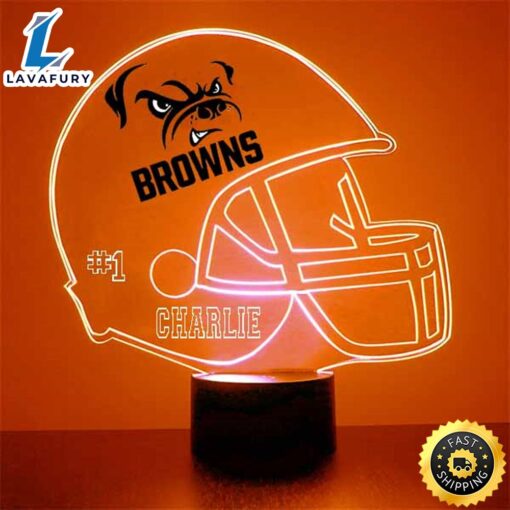 NFL Cleveland Browns Football Led Sports Fan Lamp