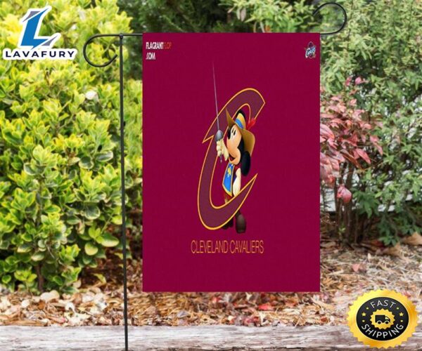 NFL Cleveland Cavaliers Mickey Disney1 Double Sided Printing Garden Flag
