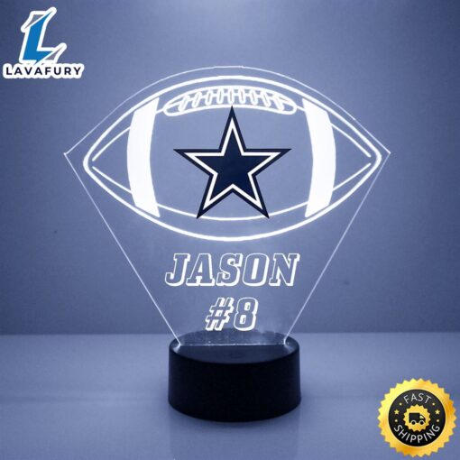 NFL Dallas Cowboys Football Led Sports Fan Lamp