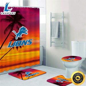 NFL Detroit Lions 4pcs Bathroom…