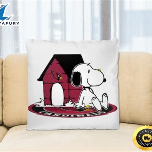 NFL Football Arizona Cardinals Snoopy The Peanuts Movie Pillow Square Pillow