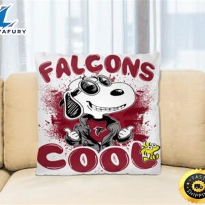 NFL Football Atlanta Falcons Cool Snoopy Pillow Square Pillow