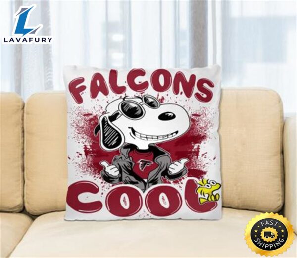 NFL Football Atlanta Falcons Cool Snoopy Pillow Square Pillow