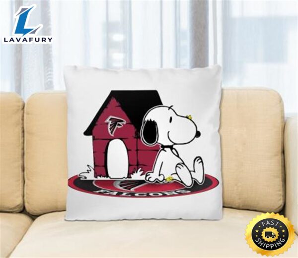 NFL Football Atlanta Falcons Snoopy The Peanuts Movie Pillow Square Pillow