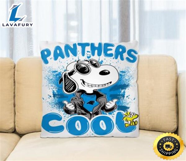 NFL Football Carolina Panthers Cool Snoopy Pillow Square Pillow