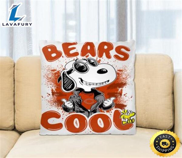 NFL Football Chicago Bears Cool Snoopy Pillow Square Pillow