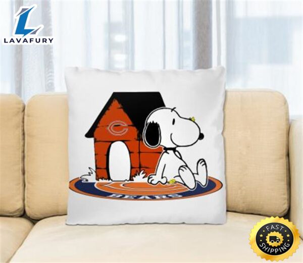 NFL Football Chicago Bears Snoopy The Peanuts Movie Pillow Square Pillow
