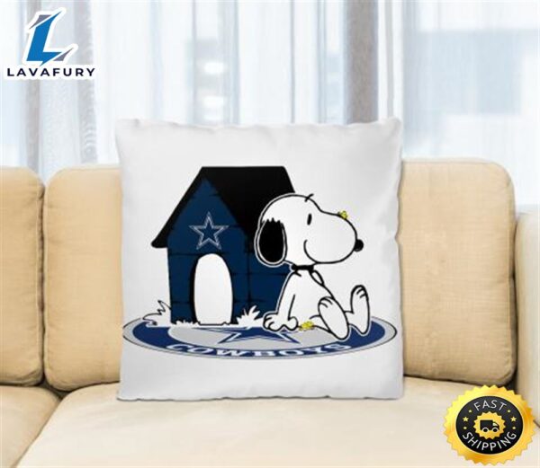 NFL Football Dallas Cowboys Snoopy The Peanuts Movie Pillow Square Pillow