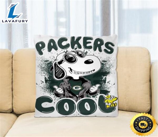 NFL Football Green Bay Packers Cool Snoopy Pillow Square Pillow