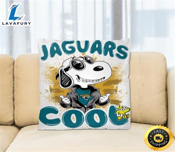 NFL Football Jacksonville Jaguars Cool Snoopy Pillow Square Pillow