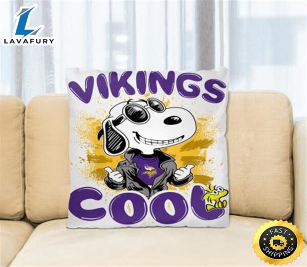 NFL Football Minnesota Vikings Cool Snoopy Pillow Square Pillow
