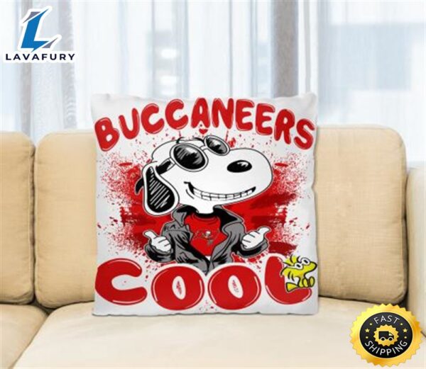 NFL Football Tampa Bay Buccaneers Cool Snoopy Pillow Square Pillow