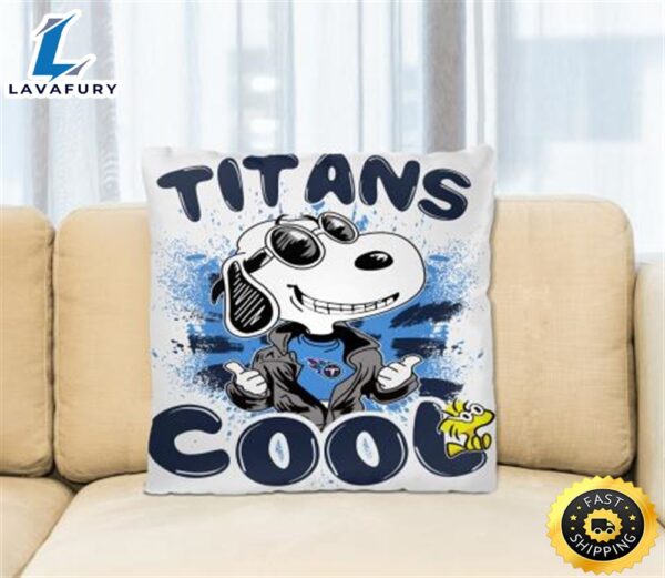 NFL Football Tennessee Titans Cool Snoopy Pillow Square Pillow