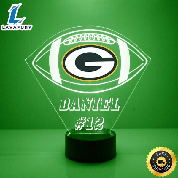 NFL Greenbay Packers Football Led Sports Fan Lamp