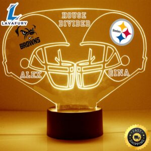 NFL House Divided Helmets Led Sports Fan Lamp