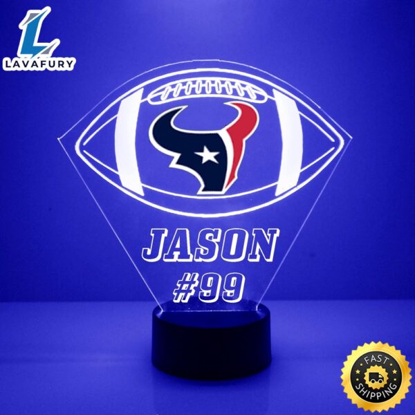 NFL Houston Texans Football Led Sports Fan Lamp