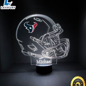 NFL Houston Texans Light Up Modern Helmet Nfl Football Led Sports Fan Lamp