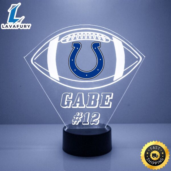 NFL Indianapolis Colts Football Led Sports Fan Lamp