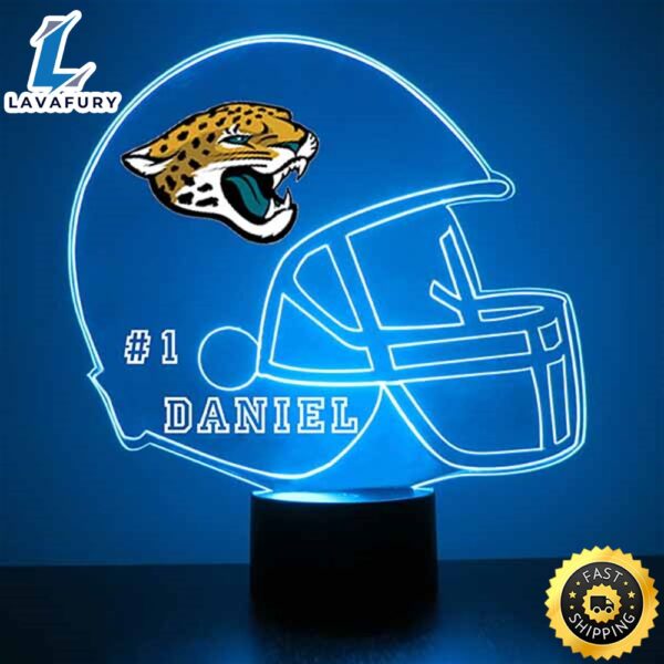 NFL Jacksonville Jaguars Football Led Sports Fan Lamp_4266